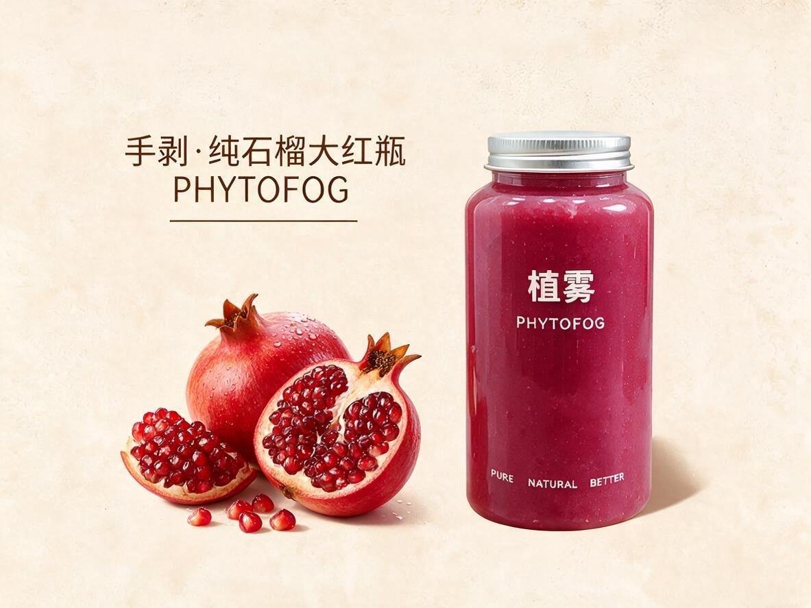 手剥·纯石榴大红瓶